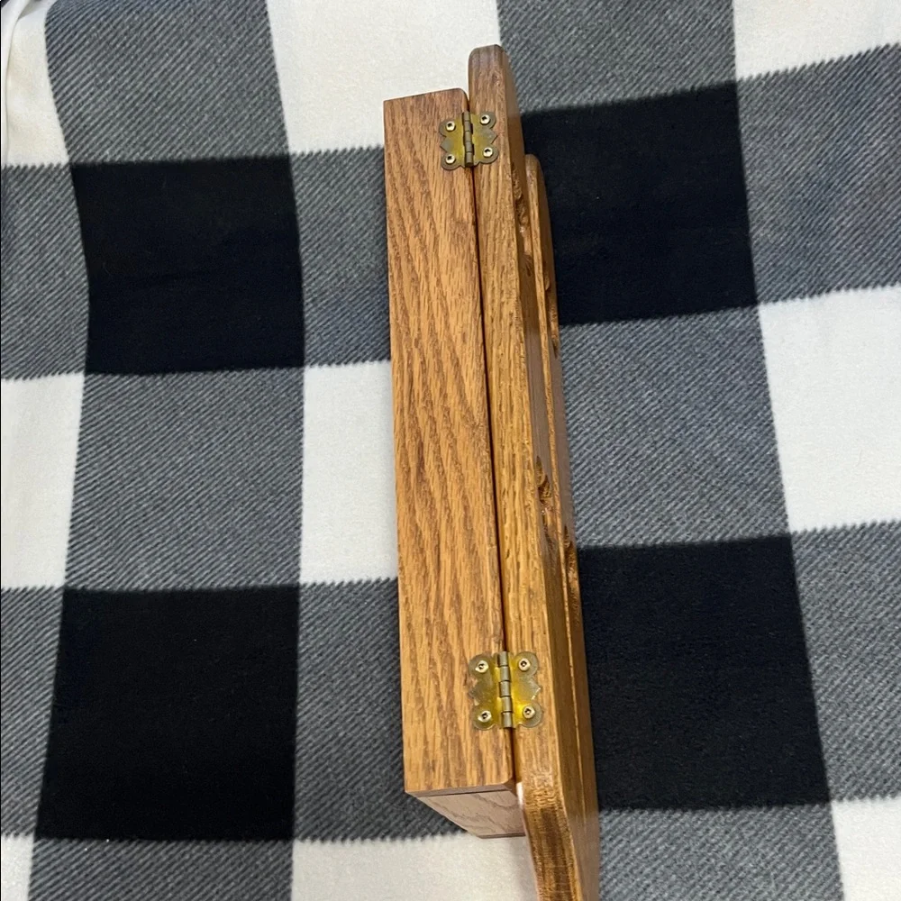 Rustic Amish Handcrafted Wood Wall Mount with Doors Heart Cut-out Peg Hooks